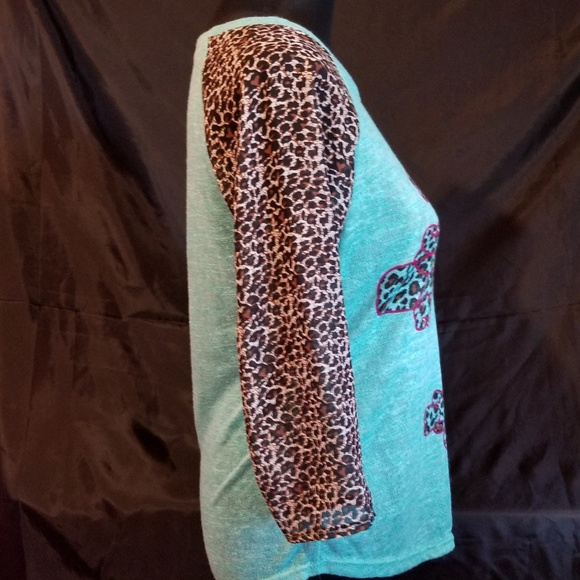 Unbranded Tshirt top sz L. Mint color - Picture 4 of 4